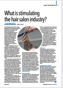 What is stimulating the hair salon industry?