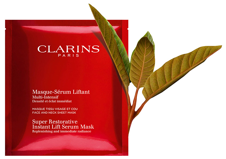 Clarins’ Super Restorative Instant Lift Serum Mask