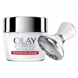 Olay’s Magnetic Infuser tool is bundled with its Rejuvenating Jar Mask