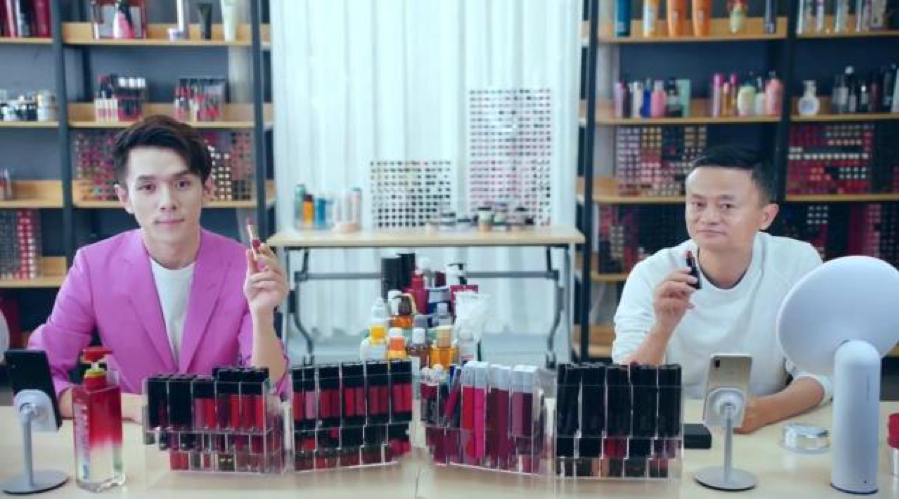 Austin and Jack Ma, co-founder of Alibaba Group, held a competition to see who could sell the most lipsticks during live broadcasting on Tmall for the 2018 Double 11 campaign. The result, of course: Austin won big.
