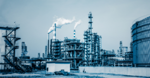 Large chemical manufacturing facility representing industrial scale and integration in a potential BASF–Evonik merger.