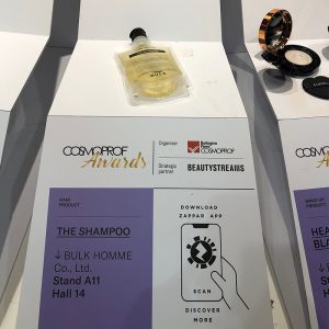 The app integration by Zapar App provides more information on the products that won this year’s Cosmoprof Awards.