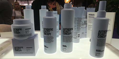 Authentic Beauty Concept display at Top Hair