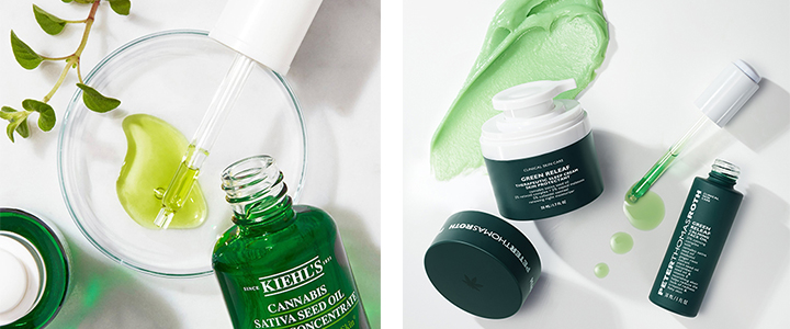 Cannabis Sativa Seed Oil by Kiehl’s and Green Releaf by Peter Thomas Roth