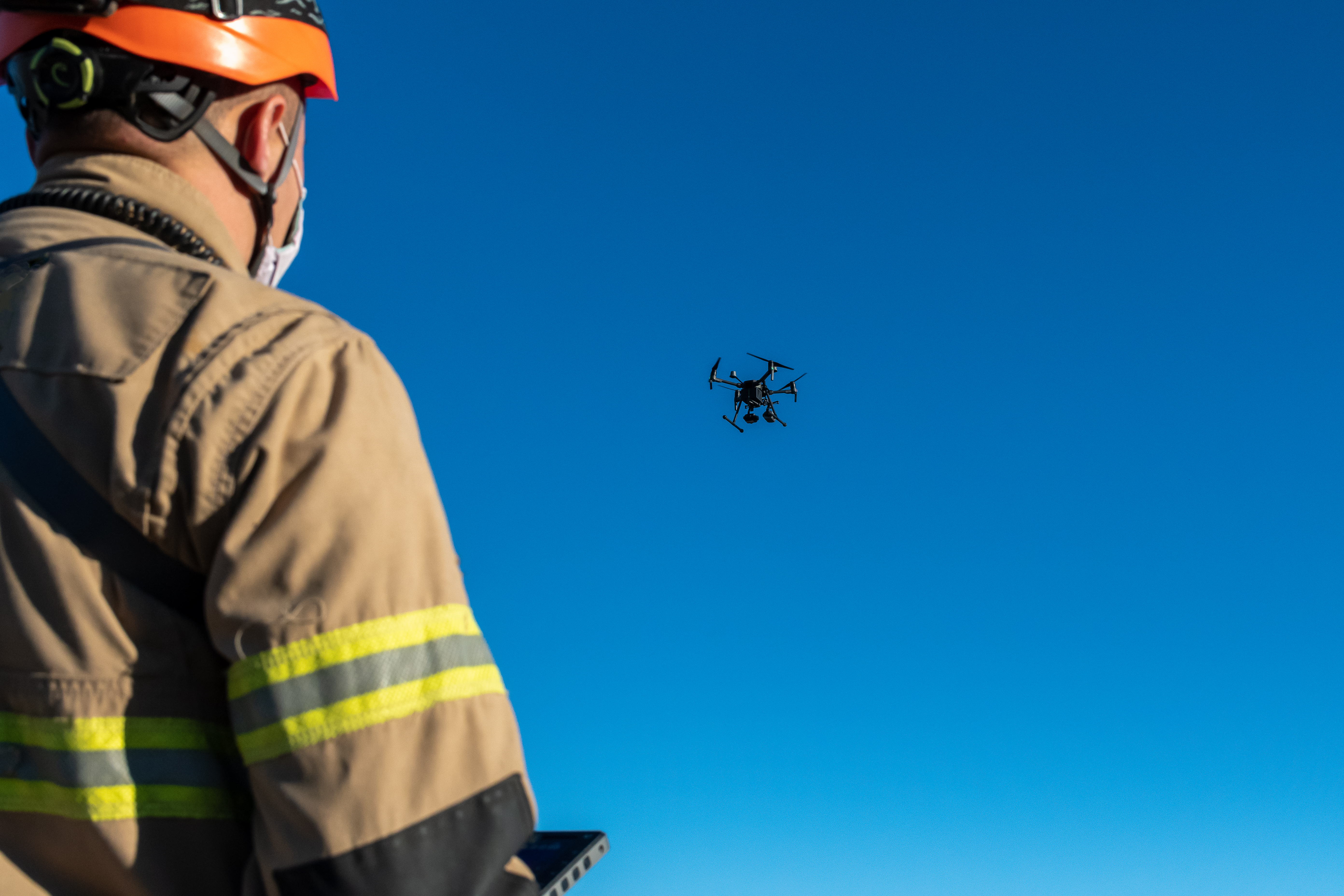 Firefighter,Flying,Rescue,Big,Drone