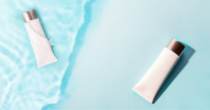 Modern sunscreen and SPF skincare products illustrating sun care market innovation and daily UV protection.